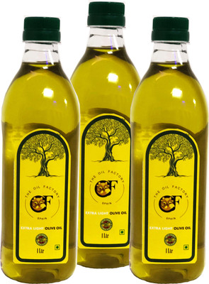 

The Oil Factory Extra Light Pack Of 3 Olive Oil Plastic Bottle(3 x 0.33 L)