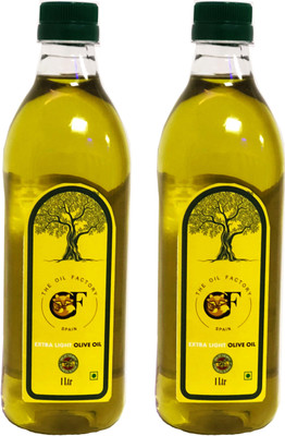 

The Oil Factory Extra Light Pack Of 2 Olive Oil Plastic Bottle(2 x 0.5 L)