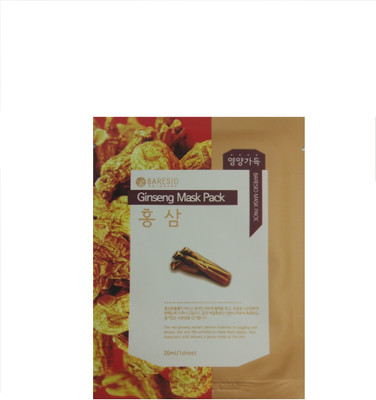 

baresio Anti Ageing Mask Sheet - Ginseng Made in Korea (pck of 6)(20 ml)