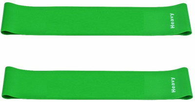 

DALUCI 2 Pcs Workout Fitness Gym Equipment rubber loops Latex Yoga Gym Athletic Resistance Band(Green, Pack of 2)