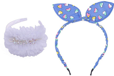 

Chooz Designer Studio Ears Head Band and Ribbons Hair Band (Pack of 2) Head Band, Hair Band(Multicolor)