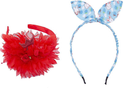 

Chooz Designer Studio Ears Head Band and Ribbons Hair Band (Pack of 2) Hair Band(Multicolor)
