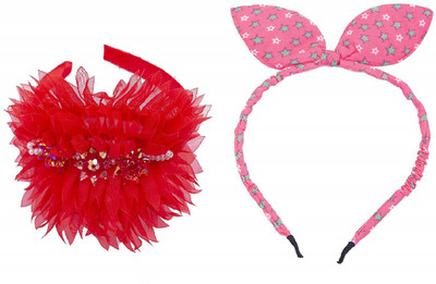 

Chooz Designer Studio Ears Head Band and Ribbons Hair Band (Pack of 2) Head Band, Hair Band(Multicolor)