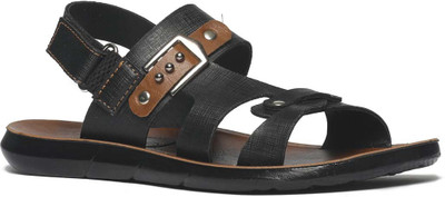 

Paragon Boys Velcro T-bar Sandals(Black