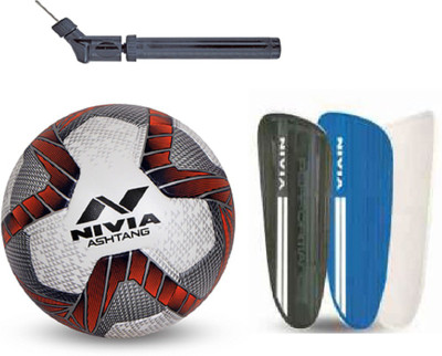 

Nivia Ashtang + Performance Shingaurd + Double Action Pump Football Kit