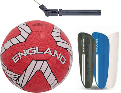 

Nivia Kross World England + Performance Shingaurd + Double Action Pump Football Kit