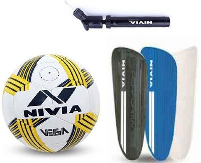 

Nivia Vega + Performance Shingaurd + Double Action Pump Football Kit