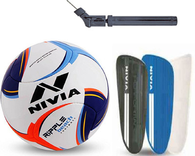 

Nivia Ripple Beach + Performance Shingaurd + Double Action Pump Football Kit