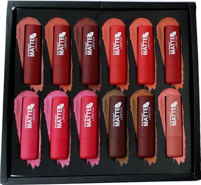 

Kiss Beauty Matte Make your Lips More beautiful-Set-12Pcs(Multicolor)