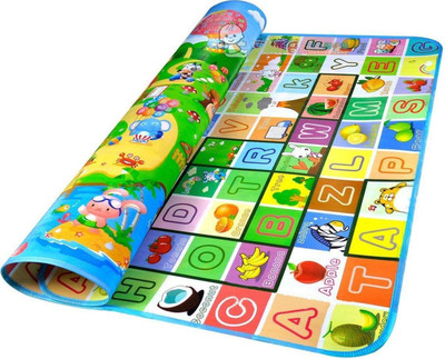 

LALA LIFE Polyester, Cotton Baby Play Mat(Green