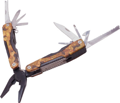 

ShopNGiftstore Army Knife Camping, Outdoor Stainless Steel Folding Pocket Knife 9 Multi-utility Knife(Multicolor)