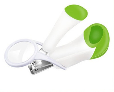 

LALA LIFE Baby Safe Nail Care Nail Clipper Trimmer Newborn Baby with Magnifier (GREEN)