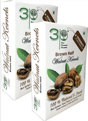 

3P White Quarter Kashmiri Akhrot/ dryfruit/ without shell/ walnut kernels-2000 g Walnuts(500 g, Vacuum Pack)