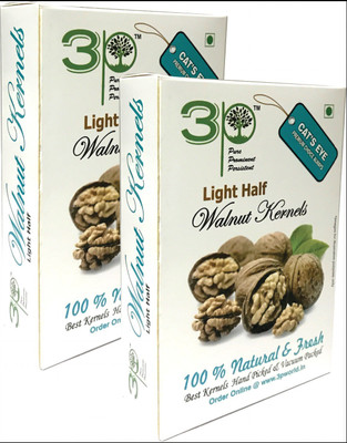 

3P Light Kashmiri Akhrot/ dryfruit/ without shell/ walnut kernels-500 gm Walnuts(501 g, Vacuum Pack)