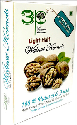 

3P Brown Kashmiri Akhrot/ dryfruit/ without shell/ walnut kernels-250 g Walnuts(250 g, Vacuum Pack)