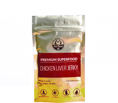 

Pet Feast Chicken Liver Jerky Chicken Dog Treat(80 g)