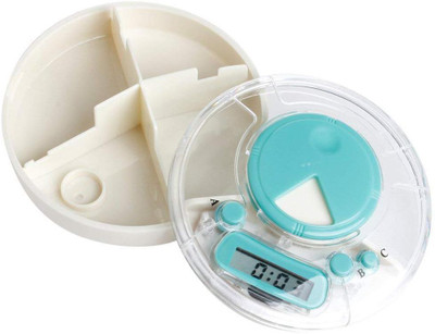 

House of Quirk 7 DAY Alarm Pill Box Medicine Storage Case Reminder Medicine Organizer Box Kit Pill Box(Multicolor)