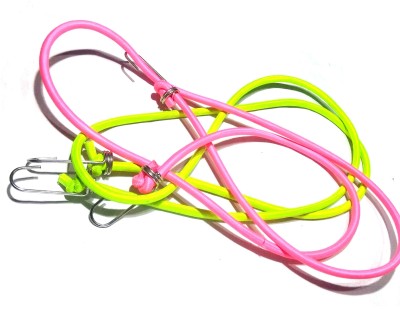 

MK Elastic Luggage Tying Rope with Hooks (Pack of 2), Colour May Vary Multicolor(Length: 68 m, Diameter: .5 mm)