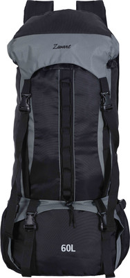 

Zwart RUCK-SUPROV Rucksack - 60 L(Black, Grey)