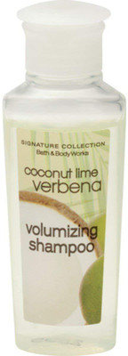 

Bath & Body Works Volumizing Coconut Lime Verbena Shampoo. Lot of 24 each 0.75oz Bottles. Total of 18oz.(22 ml)