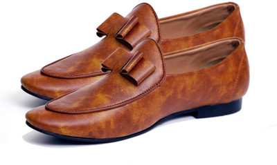 

Hush Berry Best Designer Collection Synthetic Leather Men's Indoor Outdoor Formal Casual Sports Official Shoe Loafers For Men(Brown