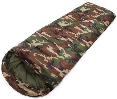 

Flipfit Jungle Print Army Fluffy Ultra Warm Sleeping Bag (0°C to -5°C)(Platinum Series) Sleeping Bag(Multicolor