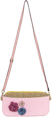 

peaubella Women Casual Pink Synthetic Fabric Shoulder Bag