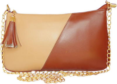 

aaimfa Women Casual Brown PU Sling Bag