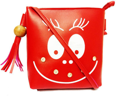 bandicoot Women Casual Red PU Sling Bag