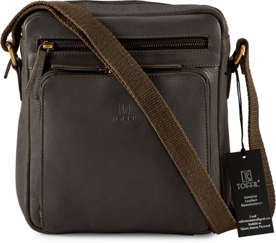 

Toffil Men & Women Casual, Formal Grey Genuine Leather Shoulder Bag