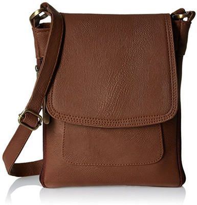 

SBS Women Casual Brown PU Sling Bag