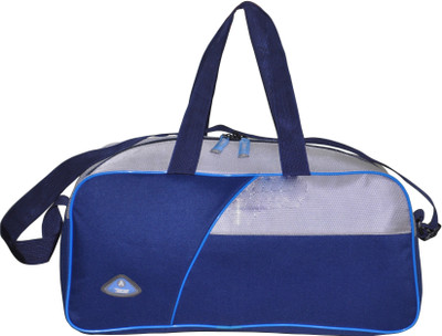 AVON BAGS Travel Duffel Gym Bag 19" in Blue & Grey (1 pc) Small Travel Bag(Blue, Grey)