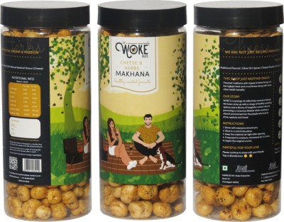 

WOKE LET'S CONSUME CONSCIOUSLY Cheese & Herbs Roasted Flavored Makhana(90 g, Pack of 3)