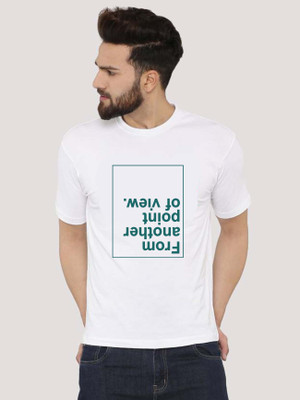 Deccan Store Printed Men Round Neck White T-Shirt