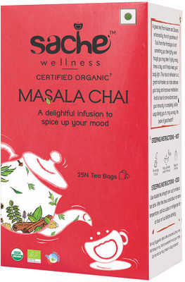 

Sache Wellness Organic _ Chamomile Masala Tea Bags(25 Bags, Box)