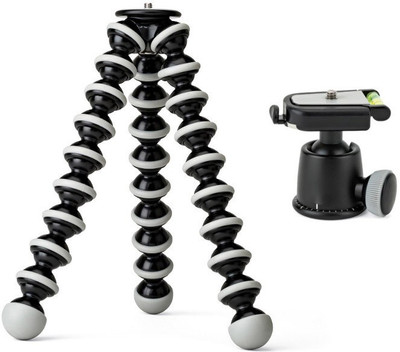 

BJORK Best buy new arrival fully flexible Portable & Good Foldable Camera & Mobile Tripod with Mobile Clip Holder Bracket Fully Flexible Mount Cum Tripod Stand with Three-Dimensional Head & Quick Release Plate Gorilla Tripod 10" - DSLR , Smartphone & Acti