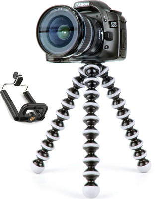 

BJORK Best buy new arrival fully flexible Portable & Foldable ABC11 Camera & Mobile Tripod with Mobile Clip Holder Bracket Fully Flexible Mount Cum Tripod Stand with Three-Dimensional Head & Quick Release Plate Tripod 10" - DSLR , Smartphone & Action Came