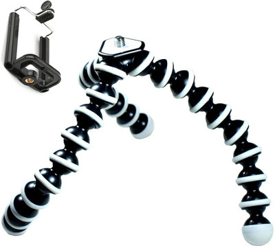 

BJORK Best buy new arrival fully flexible Portable & Foldable ABC13 Camera & Mobile Tripod with Mobile Clip Holder Bracket Fully Flexible Mount Cum Tripod Stand with Three-Dimensional Head & Quick Release Plate Tripod 10" - DSLR , Smartphone & Action Came