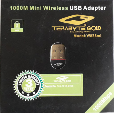 

Terabyte Wifi 1000 Mbps USB Adapter(Black)
