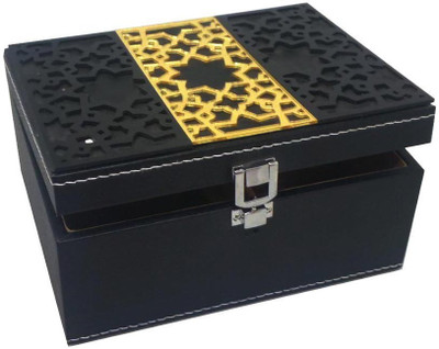 

LIFEMUSIC Travel Jewelry Storage Tray treasures safe and beautifully displayed with a luxurious Leather Jewelry Box Organizer 4 compartment with removable trays ,Keep your precious jewelry elegantly organized in this rich leather jewelry case storing jwel