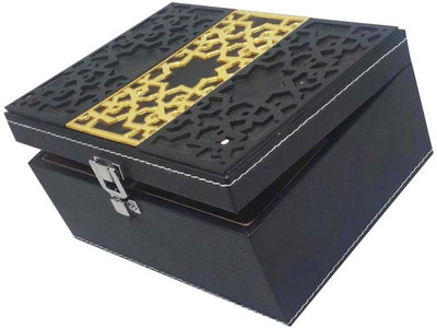 

LIFEMUSIC 4 in 1 treasures safe and beautifully displayed with a luxurious Leather Jewelry Box Organizer 4 compartment with removable trays ,Keep your precious jewelry elegantly organized in this rich leather jewelry case storing jwelary, Jewellery storag