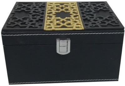 

LIFEMUSIC Keep your treasures safe and beautifully displayed with a luxurious Leather Jewelry Box Organizer 4 compartment with removable trays ,Keep your precious jewelry elegantly organized in this rich leather jewelry case storing jwelary, Jewellery sto