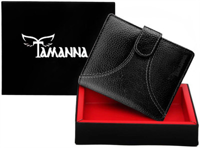 

Tamanna Men Black Genuine Leather Wallet(1 Card Slot)