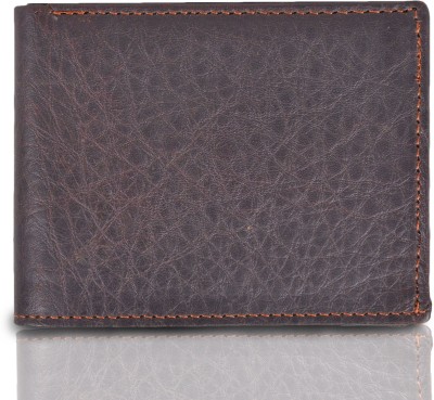 

GEMAN Men Brown Genuine Leather Wallet(3 Card Slots)