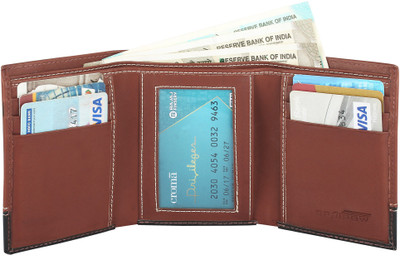 Spairow Men Brown Artificial Leather Wallet(7 Card Slots)