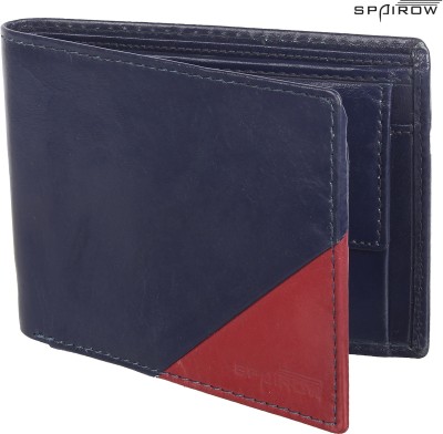 

Spairow Men Casual Blue Genuine Leather Wallet(5 Card Slots)