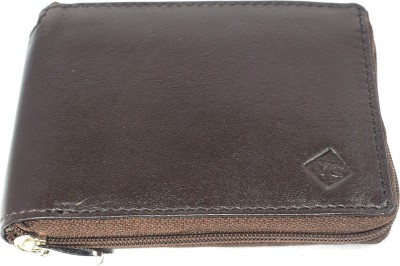 

Young Crew Men Brown Genuine Leather Wallet(17 Card Slots)