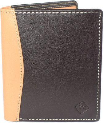 

Young Crew Men Brown Genuine Leather Wallet(8 Card Slots)