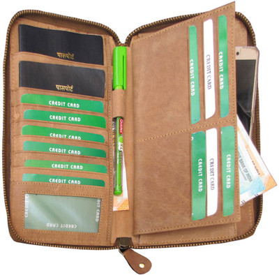 

ABYS Durga Puja Special 10 Card Holder(Set of 1, Tan)