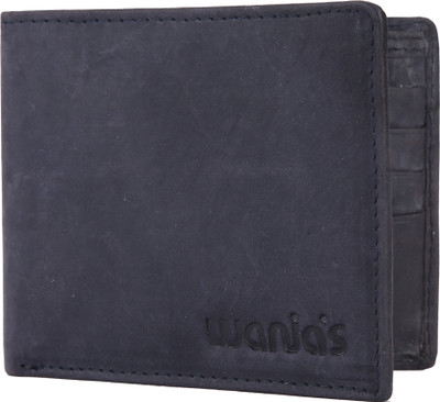 

Wanias Men Casual Grey Genuine Leather Wallet(10 Card Slots)